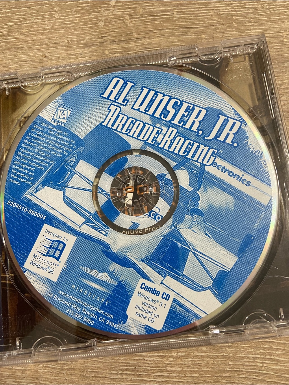 Vintage Al Unser Jr. Arcade Racing - PC Game - Disc Only